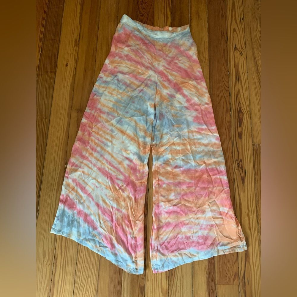 Young Fabulous & Broke Tie-Dye Pants in Pink, Blue, and Orange